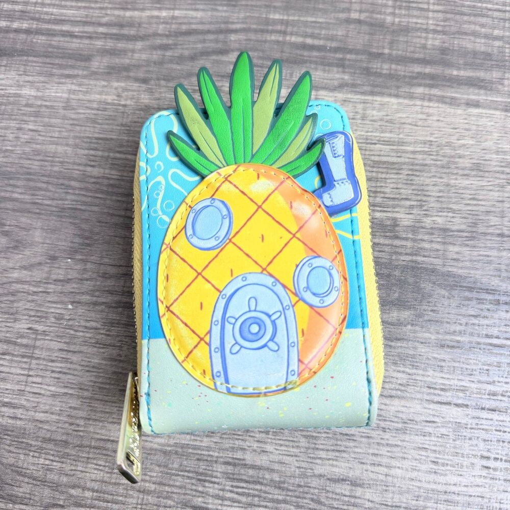 Nickelodeon Loungefly Wallet Spongebob Squarepants Pineapple House Accordion